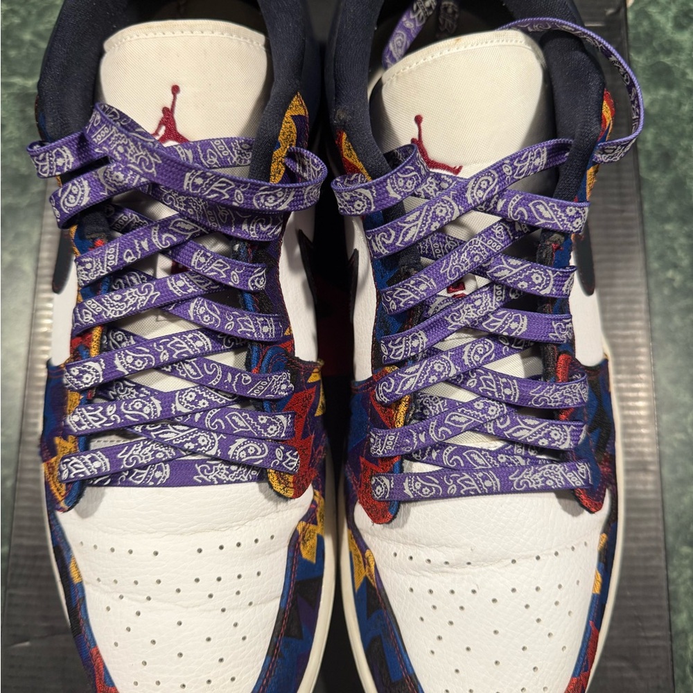 Jordan 1 Low Nothing But Net - Multicolor Pattern… - image 2